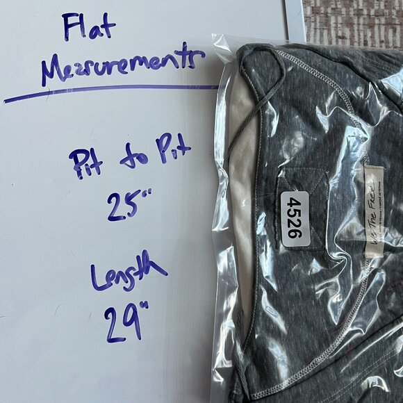 Free People WE THE FREE 3/4 Sleeve Major Leagues White Grey colorblock Jersey - Picture 7 of 7